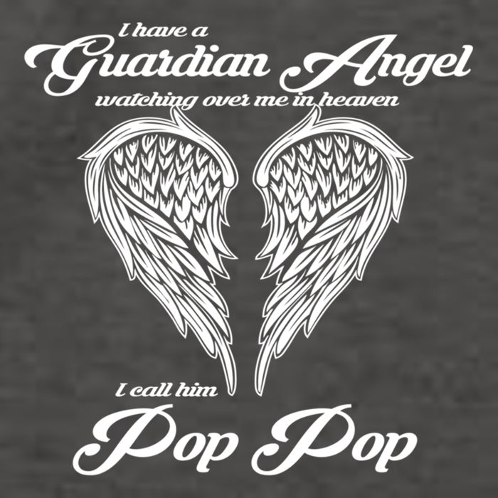 I Have A Guardian Angel In Heaven I Call Him Pop Pop Gift Vector Backpack