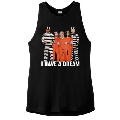 I Have A Dream Funny Ladies PosiCharge Tri-Blend Wicking Tank