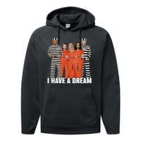 I Have A Dream Funny Performance Fleece Hoodie