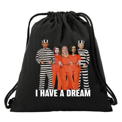 I Have A Dream Funny Drawstring Bag