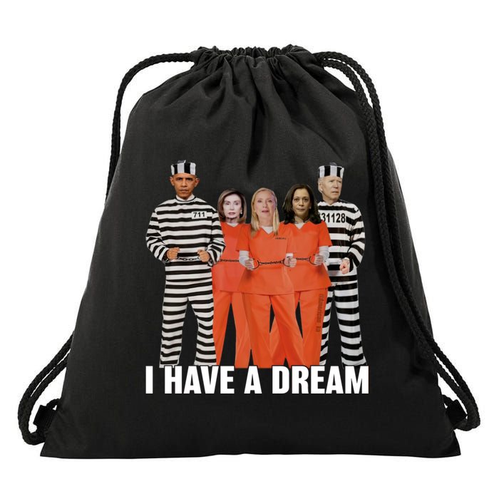 I Have A Dream Funny Drawstring Bag