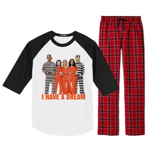 I Have A Dream Funny Raglan Sleeve Pajama Set