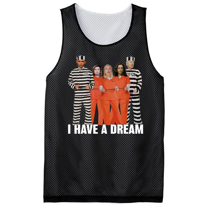 I Have A Dream Funny Mesh Reversible Basketball Jersey Tank