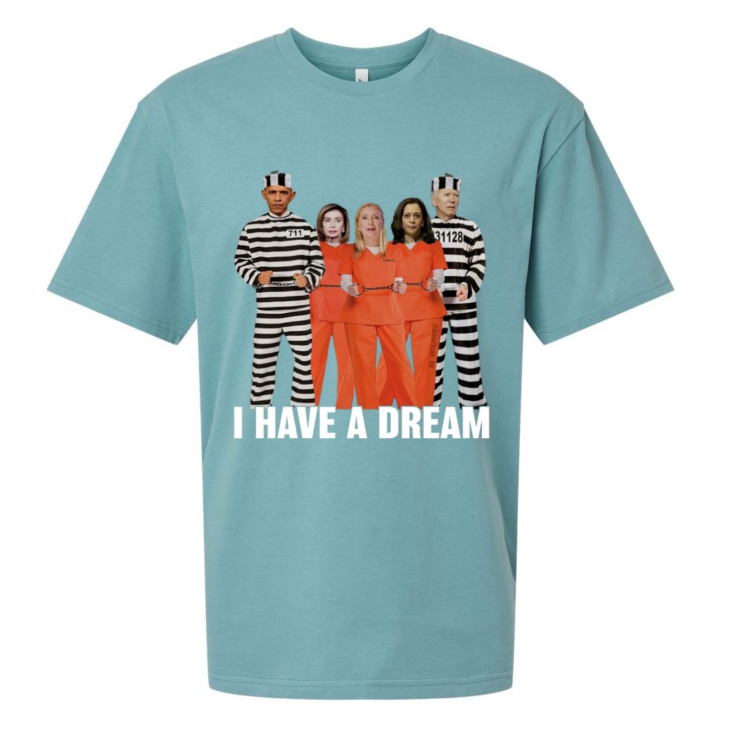 I Have A Dream Funny Sueded Cloud Jersey T-Shirt