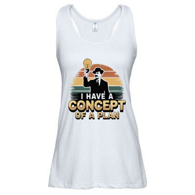 I Have A Concept Of A Plan Ladies Essential Flowy Tank