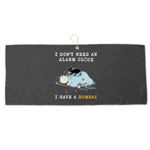 I Have A Bombay Funny Cat Wake Me Up Great Gift Large Microfiber Waffle Golf Towel