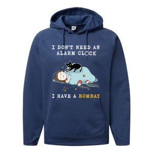 I Have A Bombay Funny Cat Wake Me Up Great Gift Performance Fleece Hoodie