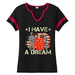 I Have A Dream Funny Biden Ladies Halftime Notch Neck Tee