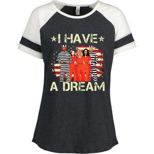 I Have A Dream Funny Biden Enza Ladies Jersey Colorblock Tee