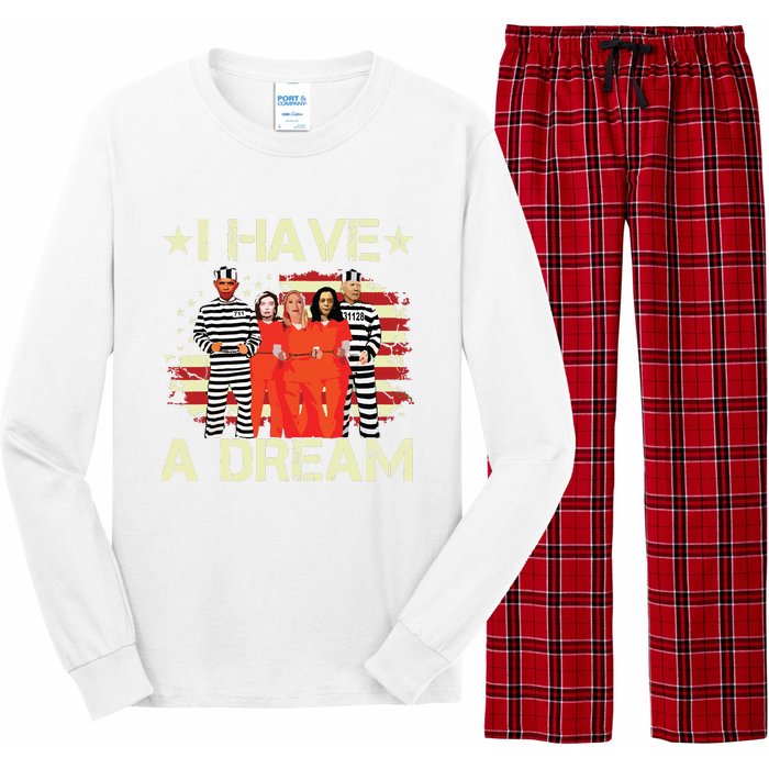 I Have A Dream Funny Biden Long Sleeve Pajama Set