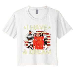 I Have A Dream Funny Biden Women's Crop Top Tee