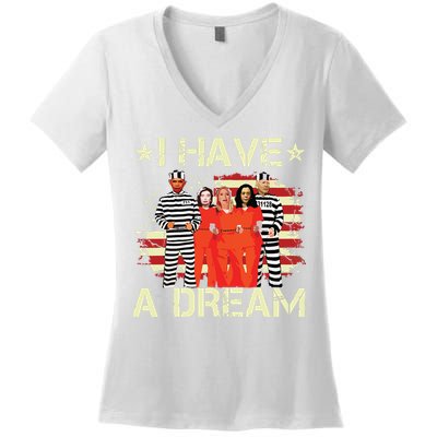 I Have A Dream Funny Biden Women's V-Neck T-Shirt