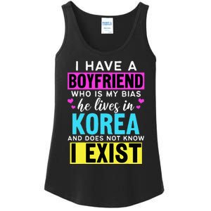 I Have A Boyfriend Who Is My Bias Kpop Lover Kdrama Korean Ladies Essential Tank