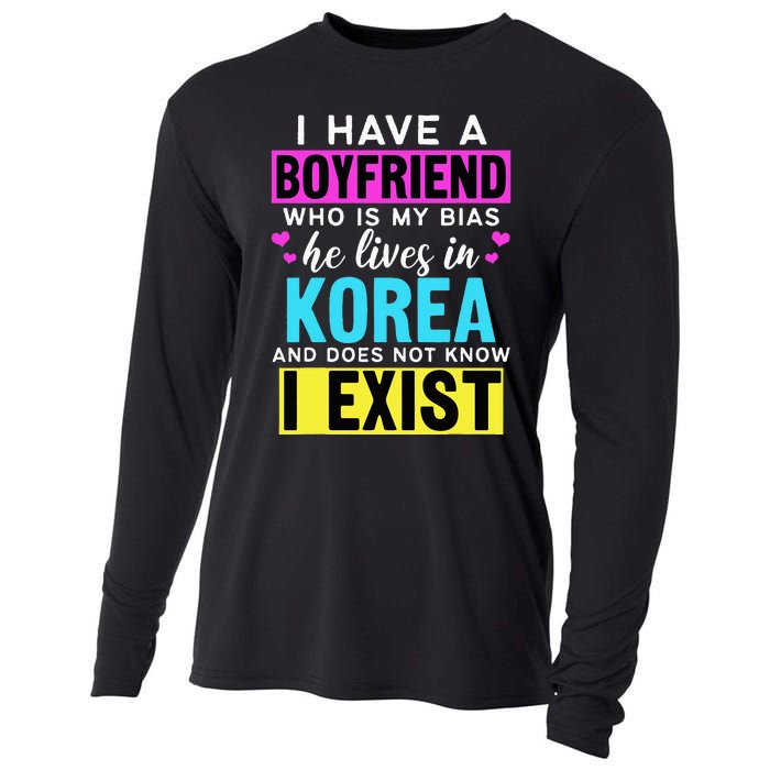 I Have A Boyfriend Who Is My Bias Kpop Lover Kdrama Korean Cooling Performance Long Sleeve Crew