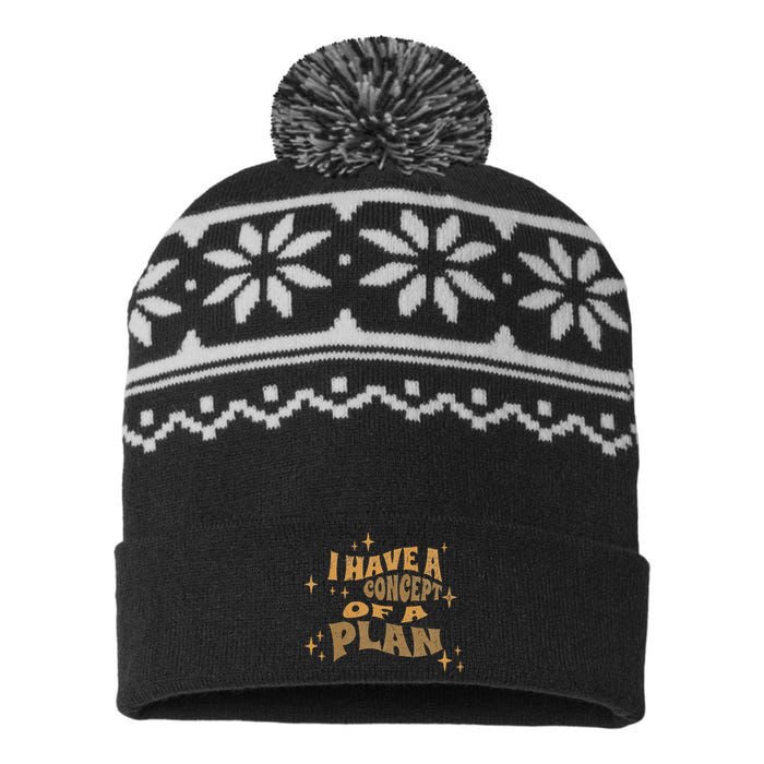 I Have A Concept Of A Plan USA-Made Snowflake Beanie