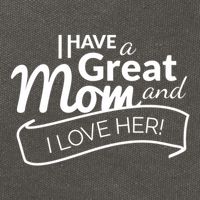 I Have A Great Mom And I Love Her Gift Cotton Canvas Backpack