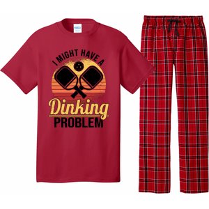 I Have A Dinking Problem Funny Pickleball Player Retro Pajama Set