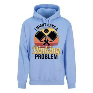 I Have A Dinking Problem Funny Pickleball Player Retro Unisex Surf Hoodie