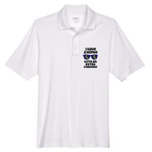 I Have A Homie With An Extra Chromie Down Syndrome Men's Origin Performance Pique Polo