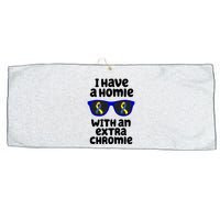 I Have A Homie With An Extra Chromie Down Syndrome Large Microfiber Waffle Golf Towel