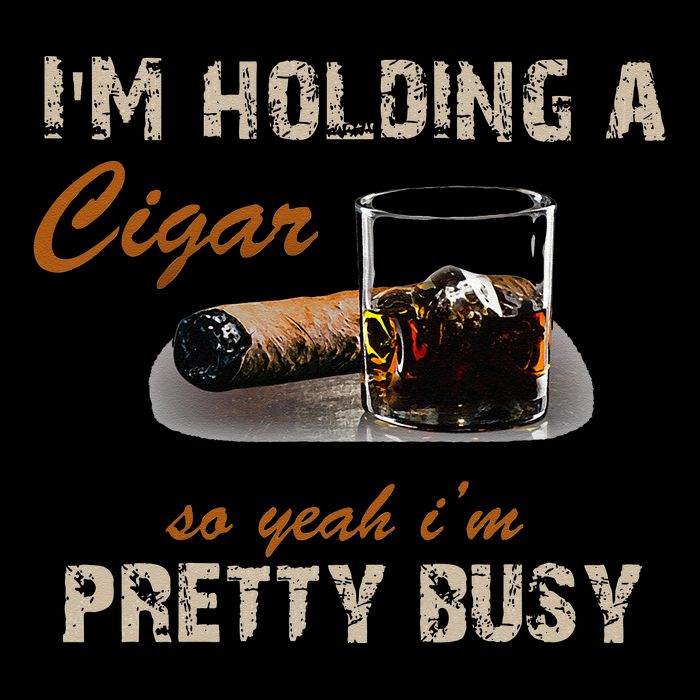 IM Holding A Cigar So Yeah IM Pretty Busy Cigar Backpack