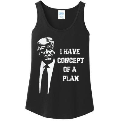 I Have A Concept Of A Plan Ladies Essential Tank