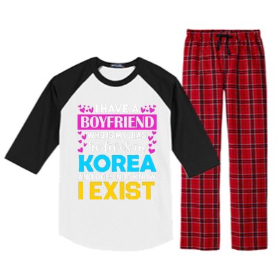 I Have A Boyfriend Who Is My Bias Kpop Lover Kdrama Korean Raglan Sleeve Pajama Set