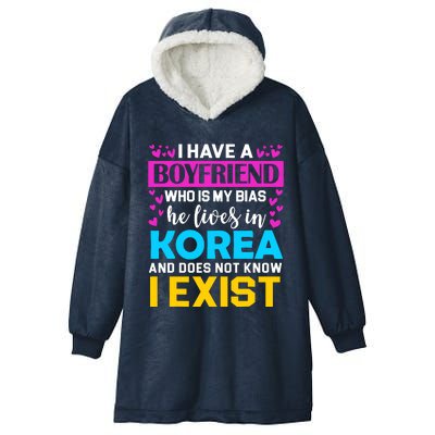 I Have A Boyfriend Who Is My Bias Kpop Lover Kdrama Korean Hooded Wearable Blanket