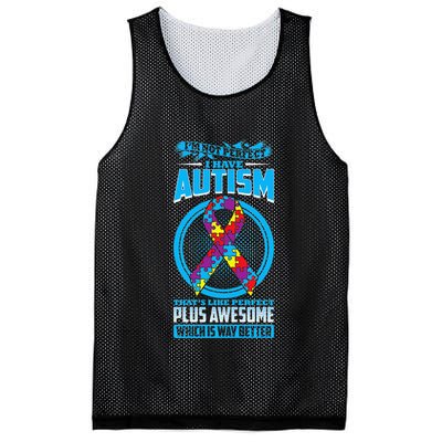 I Have Autism Autism Mesh Reversible Basketball Jersey Tank