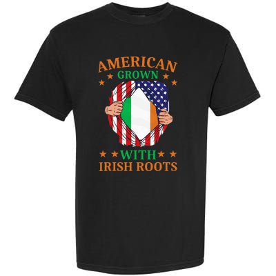 Ireland Home American Grown With Irish Roots Garment-Dyed Heavyweight T-Shirt