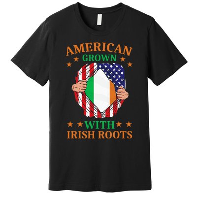 Ireland Home American Grown With Irish Roots Premium T-Shirt