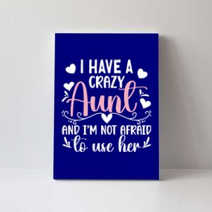 I Have A Crazy Aunt From Aunt To Niece Funny Gift Canvas