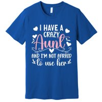 I Have A Crazy Aunt From Aunt To Niece Funny Gift Premium T-Shirt