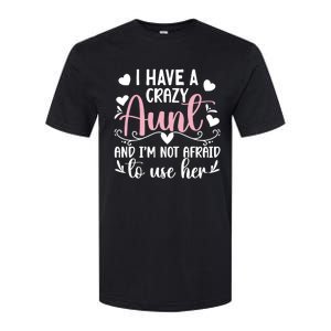 I Have A Crazy Aunt From Aunt To Niece Funny Gift Softstyle CVC T-Shirt