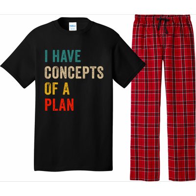 I Have A Concept Of A Plan Trump Harris Pajama Set