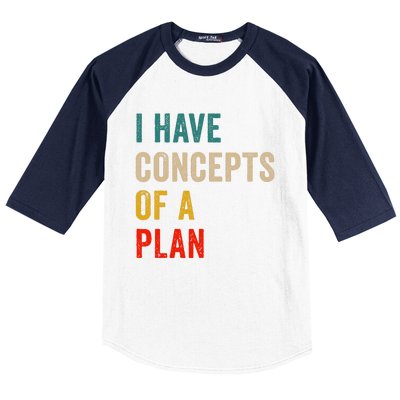 I Have A Concept Of A Plan Trump Harris Baseball Sleeve Shirt