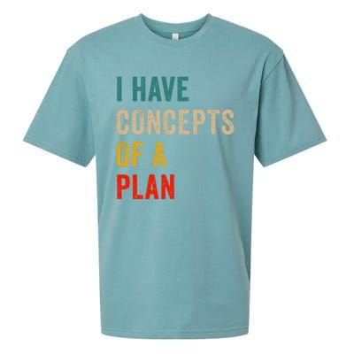 I Have A Concept Of A Plan Trump Harris Sueded Cloud Jersey T-Shirt