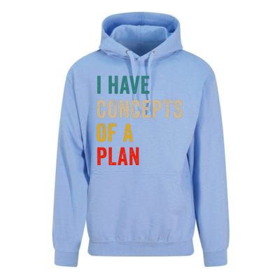 I Have A Concept Of A Plan Trump Harris Unisex Surf Hoodie