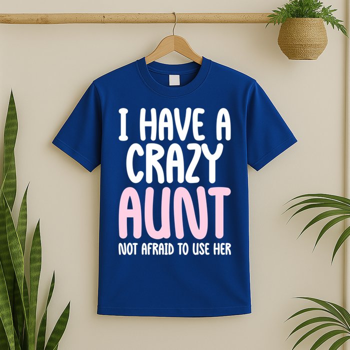 I Have A Crazy Aunt Not Afraid To Use Her Funny Aunt Niece Great Gift T-Shirt