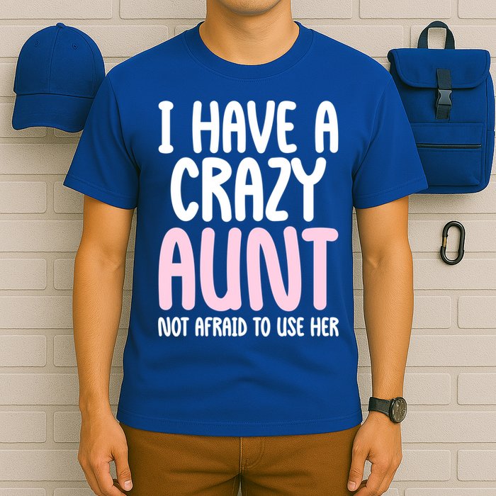 I Have A Crazy Aunt Not Afraid To Use Her Funny Aunt Niece Great Gift T-Shirt
