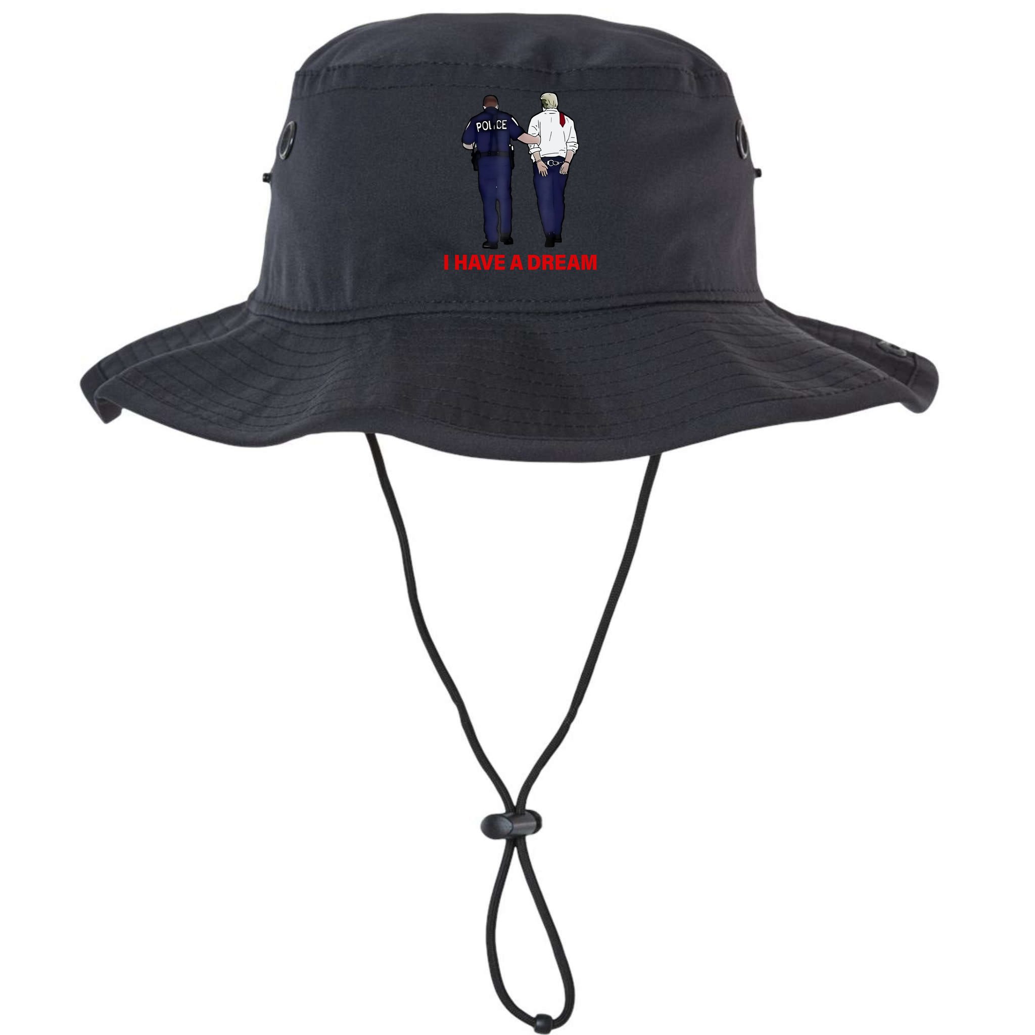 I Have A Dream Funny Trump Police Saying Quote Bucket Hat