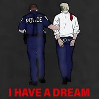 I Have A Dream Funny Trump Police Saying Quote Golf Towel