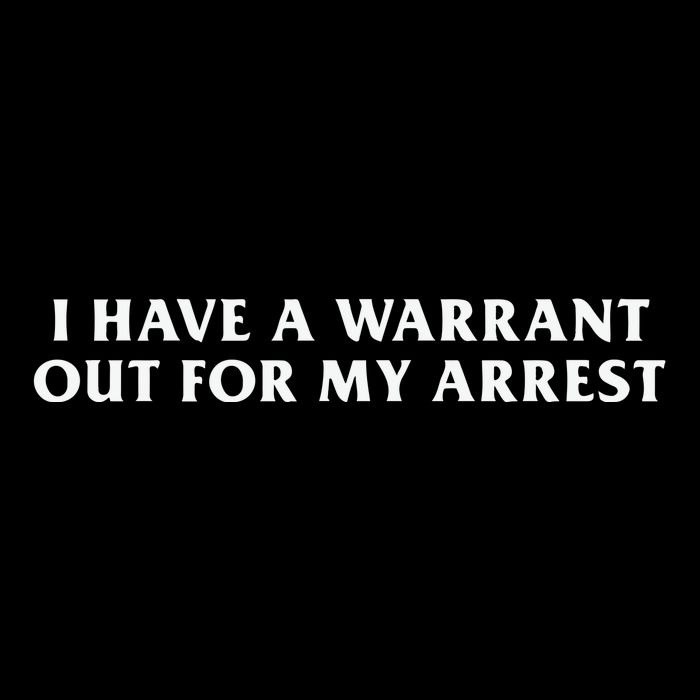 I Have A Warrant Out For My Arrest Sustainable Bucket Hat