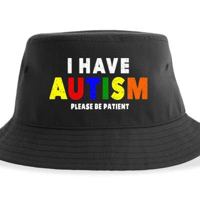 I Have Autism Please Be Patient Sustainable Bucket Hat