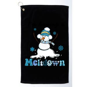 IM Having A Meltdown Snow Christmas Funny Xmas Gift Platinum Collection Golf Towel