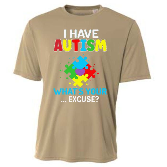 I Have Autism What's Your Excuse Autistic Autism Warriors Cooling Performance Crew T-Shirt