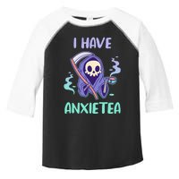 I Have Anxietea Cute Kawaii Grim Reaper With Tea Toddler Fine Jersey T-Shirt