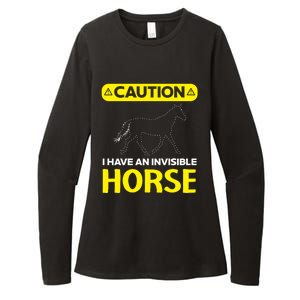 I Have An Invisible Horse Horseback Riding Equestrian Great Gift Womens CVC Long Sleeve Shirt