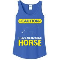 I Have An Invisible Horse Horseback Riding Equestrian Great Gift Ladies Essential Tank