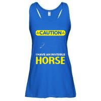 I Have An Invisible Horse Horseback Riding Equestrian Great Gift Ladies Essential Flowy Tank